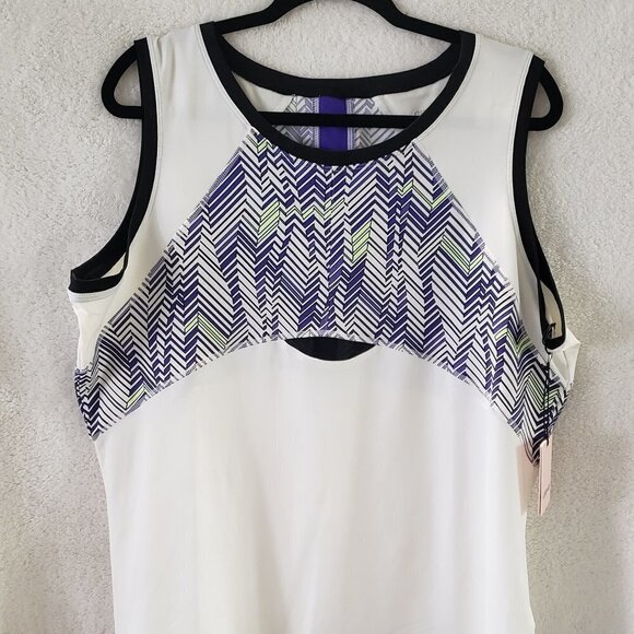 CHRISSIE by Tail Tops - CHRISSIE by Tail Target Line Top - Indigo - XXL